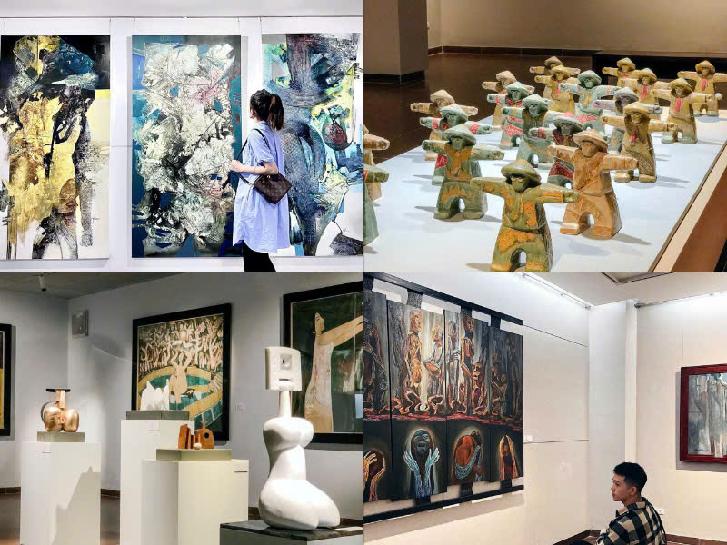 Bảo tàng mỹ thuật Đà Nẵng với nhiều tác phẩm mỹ thuật hiện đại và các hiện vật mỹ thuật của dân gian