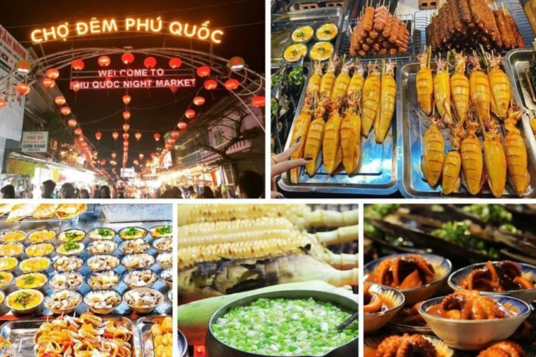 thiên đường hải sản ẩm thực chợ đêm Phú Quốc ngon khó cưỡng